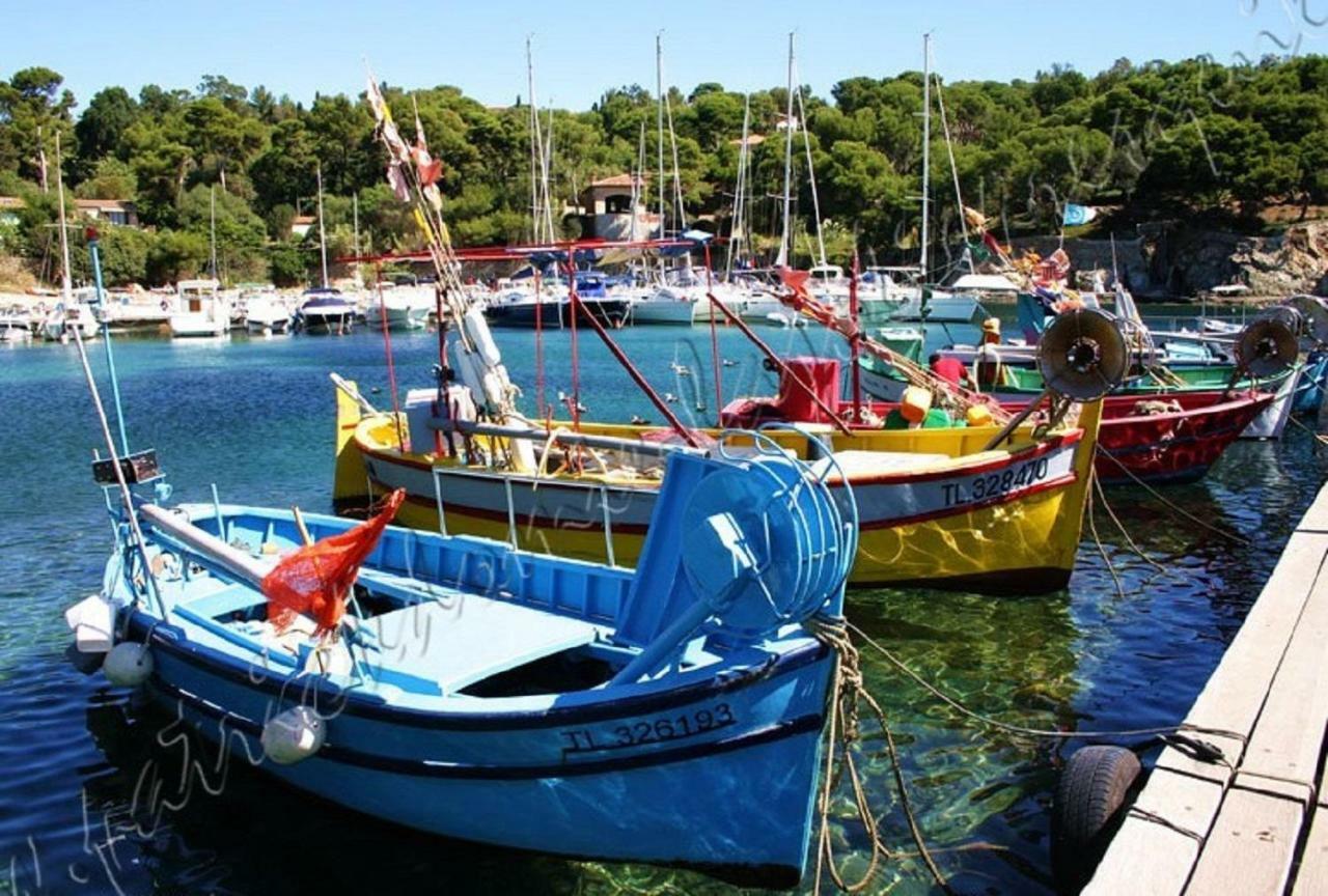 Magnifique Parc de la Presqu'île avec Piscine et Plage face à Porquerolles ! Hyères Exterior foto